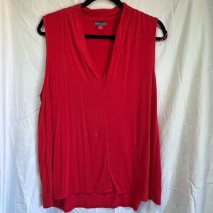 Vince Camuto Vince Camuto Red Sleeveless Drape Neck -Size XL